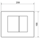 Wirquin ESSENTIAL Dual Flush Plate – Gunmetal (50120763) Wirquin ESSENTIAL Dual Flush Plate – Gunmetal (50120763)