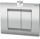 Wirquin ESSENTIAL Dual Flush Plate – Shiny Chrome (55950009) FTB13847 6425366002460