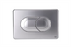 Oli Saline Pneumatic Dual Flush Plate Matt Chrome 640086