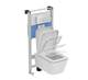 Ideal Standard Oleas M3 Mechanical Dual Flush Plate (IS Logo) Chrome — R0123AA