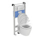 Ideal Standard Oleas M3 Mechanical Dual Flush Plate (IS Logo) Matt Chrome — R0123JG FTB14199 3391500580114