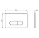 Ideal Standard Oleas P1 Matt Chrome Pneumatic Dual Flush Plate R0116JG FTB14208 3391500580183