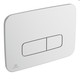 Ideal Standard Oleas P3 Matt Chrome Pneumatic Dual Flush Plate R0124JG FTB14209 3391500580442