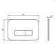 Ideal Standard Oleas P3 Matt Chrome Pneumatic Dual Flush Plate R0124JG FTB14209 3391500580442