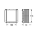 Grohe Revision Shaft for Small Flush Plates — Rapid SL & Uniset (66791000)