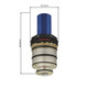 Grohe 49028000 3/4" Thermostatic Cartridge for SmartControl Shower Mixers FTB14342 4005176442827