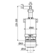 Alca Plast Flush Valve For Low Level Cistern A02
