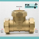 Trade Pack 2 X Ftd 54Mm Brass Equal Compression Tee Fitting FTB1512 5055639128712