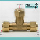 Ftd 8Mm Brass Equal Compression Tee Fitting FTB1472 5055639128446