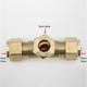 Ftd 8Mm Brass Equal Compression Tee Fitting FTB1472 5055639128446