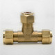 Ftd 8Mm Brass Equal Compression Tee Fitting FTB1472 5055639128446