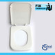 Ideal Standard White Michelangelo Toilet Seat And Cover With Chrome Hinges FTB1151 5055639138254