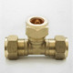 Trade Pack 2 X Ftd 12Mm Brass Equal Compression Tee Fitting FTB1501 5055639198180