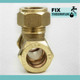 Trade Pack 2 X Ftd 12Mm Brass Equal Compression Tee Fitting FTB1501 5055639198180