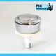 Wirquin Toilet Rak Compact Push Button Dual Flush Water Saving Chrome Effect FTB1523 5055639142886