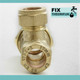 Brass Compression Reducing Tees 22Mm X 15Mm X 15Mm FTB1615 5055639129719