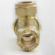Brass Compression Reducing Tees 22Mm X 15Mm X 15Mm FTB1615 5055639129719
