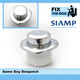 Siamp Doc M Easyflush Single Flush Chrome Plated Button Pneumatic Value FTB089 5055639139398