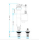 Viva Skylo Unique Bottom Or Side Entry Brass Float Valve 1/2 inch Or 3/8 inch UNI/B FTB1978 5060262739716