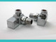 Square Corner Angled Chrome Valve Set - Heated Towel Rail / Radiator Block Va FTB591 5055639122918