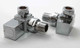 Square Corner Angled Chrome Valve Set - Heated Towel Rail / Radiator Block Va FTB591 5055639122918
