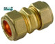 Trade Pack 10 X Ftd 22Mm Brass Compression Coupler Fitting FTB2021 5055639139985