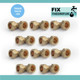 Trade Pack 10 X Ftd 15Mm Brass Compression Elbow Fitting FTB1372 5055639142596