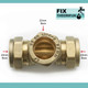 Ftd 22Mm Brass Equal Compression Tee Fitting FTB1369 5055639128576 Ftd 22Mm Brass Equal Compression Tee Fitting FTB1369 5055639128576