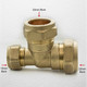 Brass Compression Reducing Tees 22Mm X 15Mm X 22Mm FTB1616 5055639129726 Brass Compression Reducing Tees 22Mm X 15Mm X 22Mm FTB1616 5055639129726