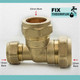 Brass Compression Reducing Tees 22Mm X 15Mm X 22Mm FTB1616 5055639129726 Brass Compression Reducing Tees 22Mm X 15Mm X 22Mm FTB1616 5055639129726