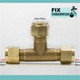 Trade Pack 5 X Ftd 6Mm Brass Equal Compression Tee Fitting FTB1493 5055639128422