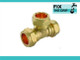 Trade Pack 3 X Ftd 22Mm Brass Equal Compression Tee Fitting FTB1367 5055639128590