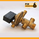 Combi Boilers 3 Way Diverter Valve Fits Glowword Halstead Quattro Trio Wickes 2000 Wickes 30/90 Murelle Sime Friendly Sime Super Dvo-D1 FTB1945 5055639142947