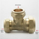 Brass Compression Reducing Tees 28Mm X 22Mm X 22Mm FTB1622 5055639129788