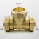 Ftd 42Mm Brass Equal Compression Tee Fitting FTB1477 5055639128682