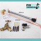 Outside Tap Kit Diy Professional 450Mm Through The Wall Flange FTB1494 5055639198715