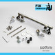 Sottini Reprise Seat Hinges Chrome FTB1036 5055639124936