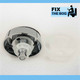Lab B228 Flush Valve Arcadia Dual Flush With C216 Chrome 2 Inch Bandq Toilets Wc FTB1063 5055639125285