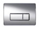 Macdee Pneumatic Dual Flush Push Plate SYG612CP Caspia Chrome Kayla FTB649 5017134119138