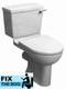 Ideal Standard Bermuda Blue Brasilia Toilet Seat And Cover With Chrome Hinges FTB2133 5055639140615