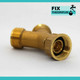 Brass Y Piece 3/4 inch BSP add extra connection for Fridge Dish Washer or Outside Tap FTB2811 5055639196087