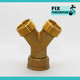 Solid Brass washing machine Y piece connector, Highly recommended over plastic/PVC YPiece FTB2871 5055639196070