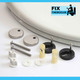 FixtheBog White Soft Close Luxury WC Toilet Seat DShape Top or Bottom Fix Chrome Hinges FTB2826 5055639196148