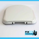FixtheBog White Soft Close Luxury DuraPlas WC Toilet Seat Oval Shape Top or Bottom Fix Chrome Hinges FTB2827 5055639196155
