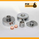 FixtheHeat Showe Wall fixing Kit 2 pack / Pair High Quality Chrome on Brass Finish FTB2804 5055639195745 FixtheHeat Showe Wall fixing Kit 2 pack / Pair High Quality Chrome on Brass Finish FTB2804 5055639195745