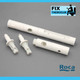 Roca Old Dama - Concealed Top Toilet Seat Bar Fixing - Hinge Set Only - White FTB2601 8433290304190