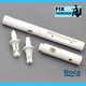 Roca Old Dama - Concealed Top Toilet Seat Bar Fixing - Hinge Set Only - White FTB2601 8433290304190