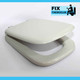 Replica IDEAL STANDARD WHITE MICHELANGELO Toilet Seat and Cover with Chrome Hinges FTB2955 5055639195387