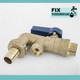 HU BIBCOCK 1/2 BS1010 QTR TURN 1/2 Inch High Quality Brass Lever Bib Tap DCV FTB4057