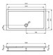 Ideal Standard L6307Aa Simplicity / Idealite Shower Tray Waste And Trap Assembly Top Access Post June 2016 90mm FTB4212 5055639189171